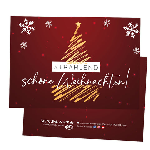 Weihnachtskarte mit Gutschein