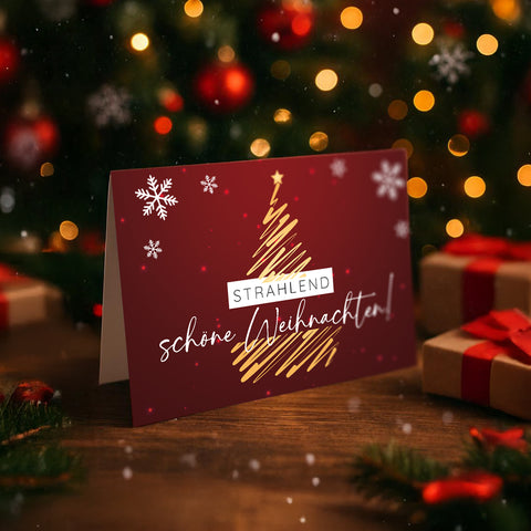 Weihnachtskarte mit Gutschein