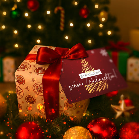 Weihnachtskarte mit Gutschein