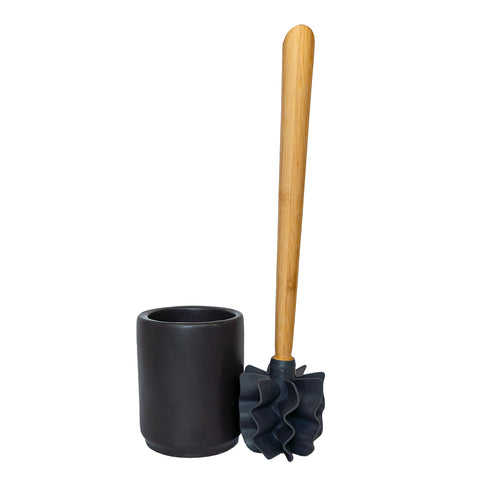 Toilettenbürsten-Set Bambus