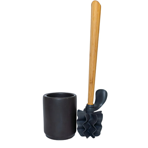 Toilettenbürsten-Set Bambus
