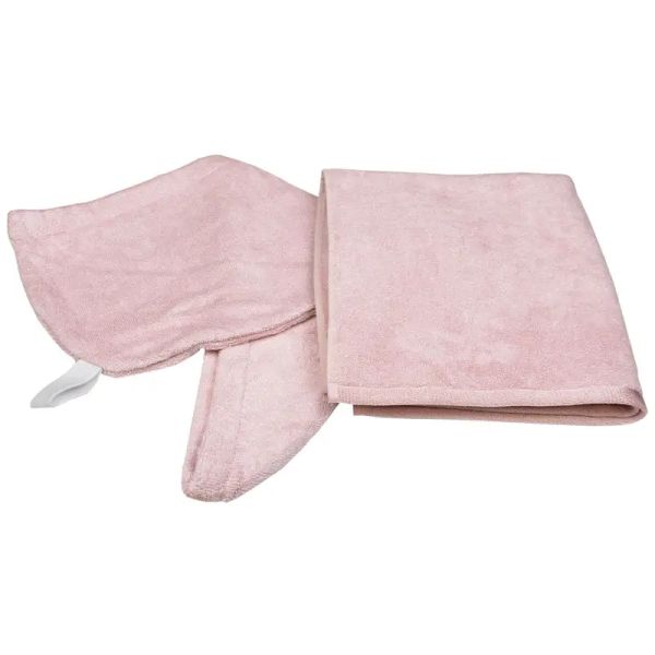 Handtücher-Set Bambus rosa